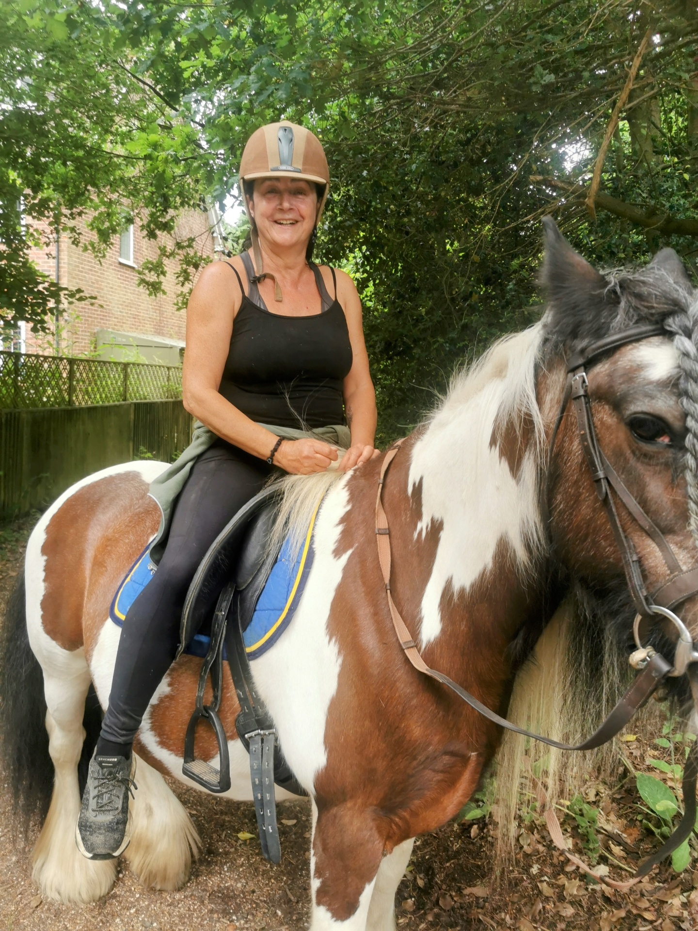 Michelle back on her horse after years
